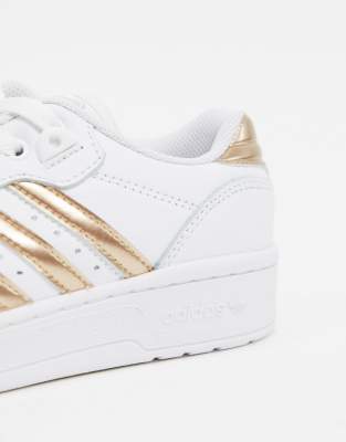 adidas originals rivalry low in white and rose gold