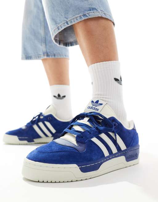 adidas Originals Rivalry Low Sneaker in Retro Marineblau und gebrochenem WeiB ASOS