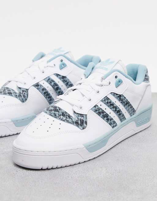 Digitaal Saga Jongleren adidas Originals Rivalry Low sneakers in blue with snakeskin | ASOS