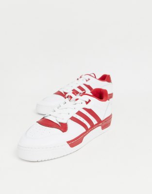 adidas rivalry low white red