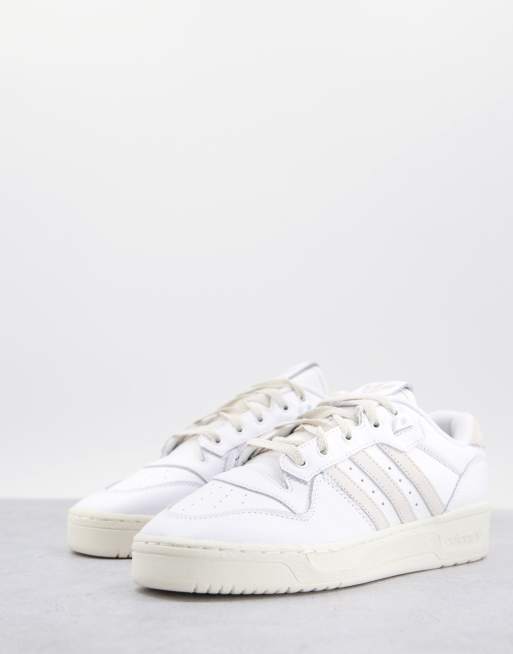 adidas Originals Rivalry Low sneakers in white with off white sole