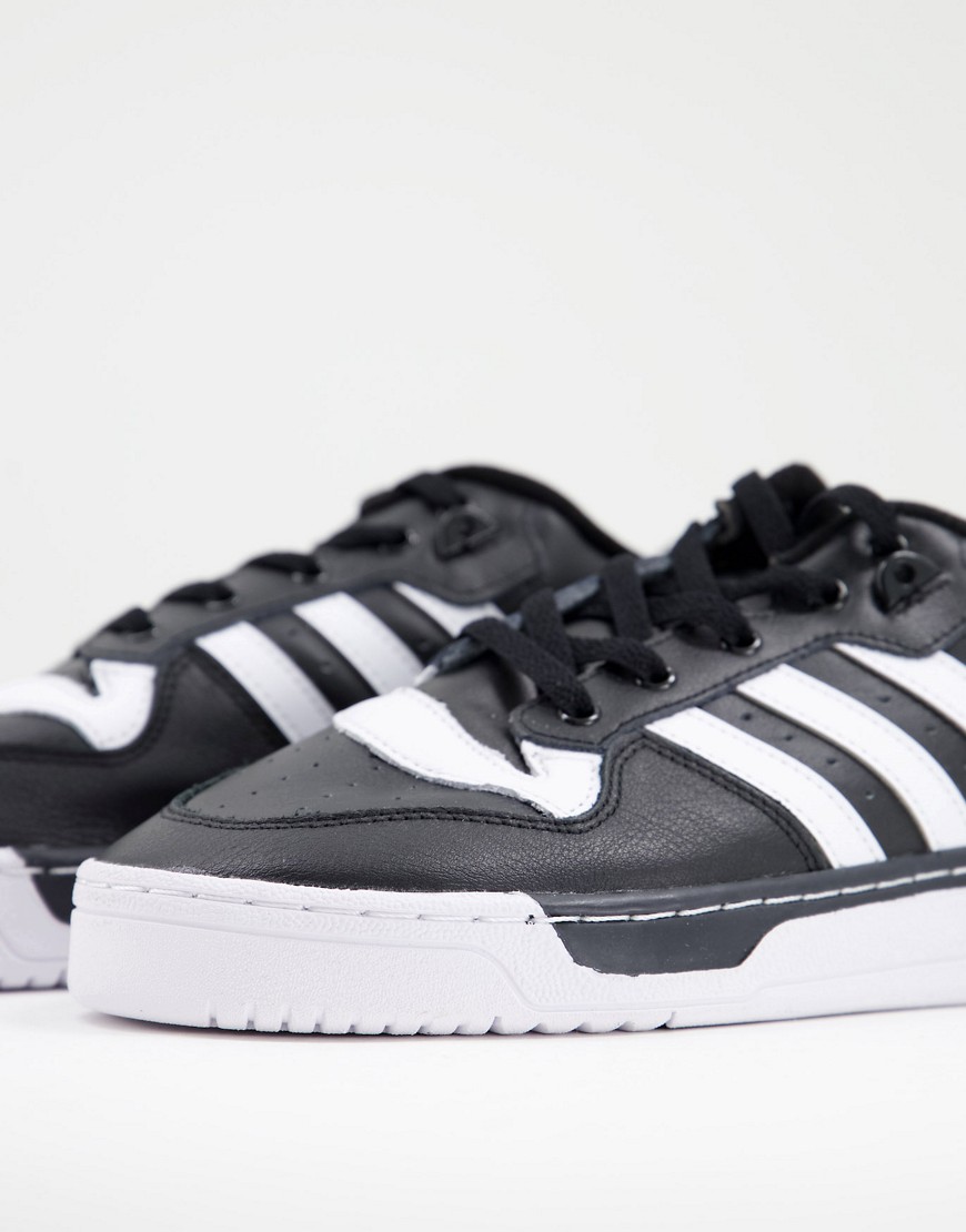 Adidas Originals Rivalry low trainers in black and white