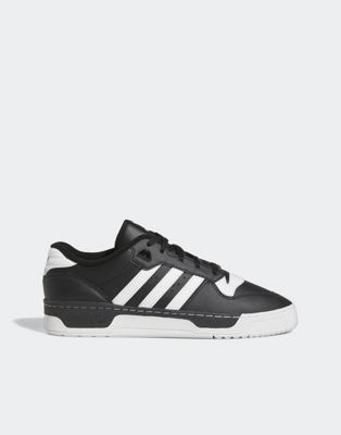 adidas Originals Rivalry low trainers in black and white
