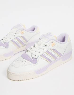 Adidas originals rivalry lilac best sale low trainers