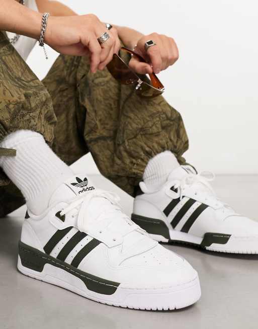 adidas Originals Rivalry low trainers in white/black