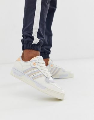 adidas white rivalry low trainers