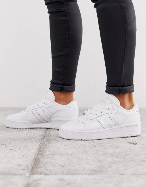 Adidas originals rivalry low sneakers in white sale