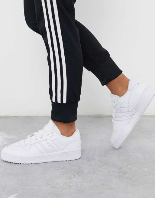 adidas Originals Rivalry Low trainers in white | ASOS