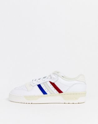 adidas originals rivalry low trainers with faux pony hair 3 stripes