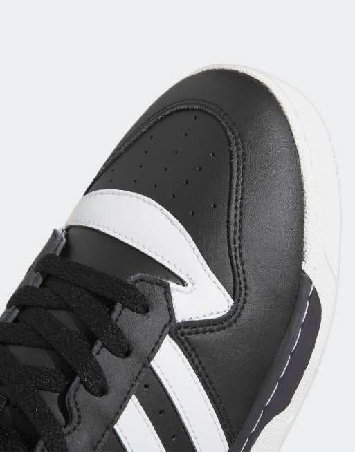 adidas Originals Rivalry Mid Sneaker in Schwarz und WeiB ASOS