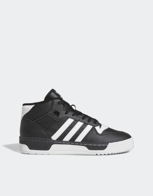 adidas Originals Rivalry mid trainers in black and white | ASOS