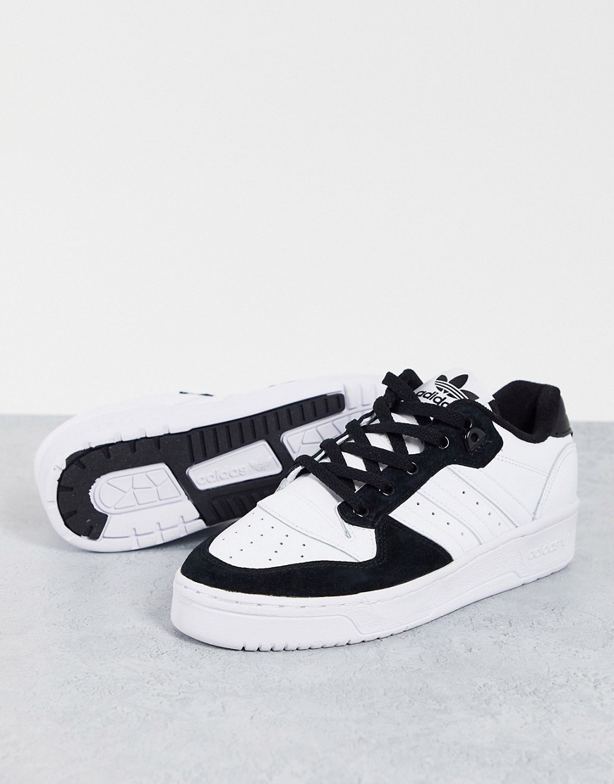 adidas Originals – Rivalry – Svarta och vita sneakers med lågt skaft-Vit/a