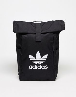 adidas Originals roll top backpack in black