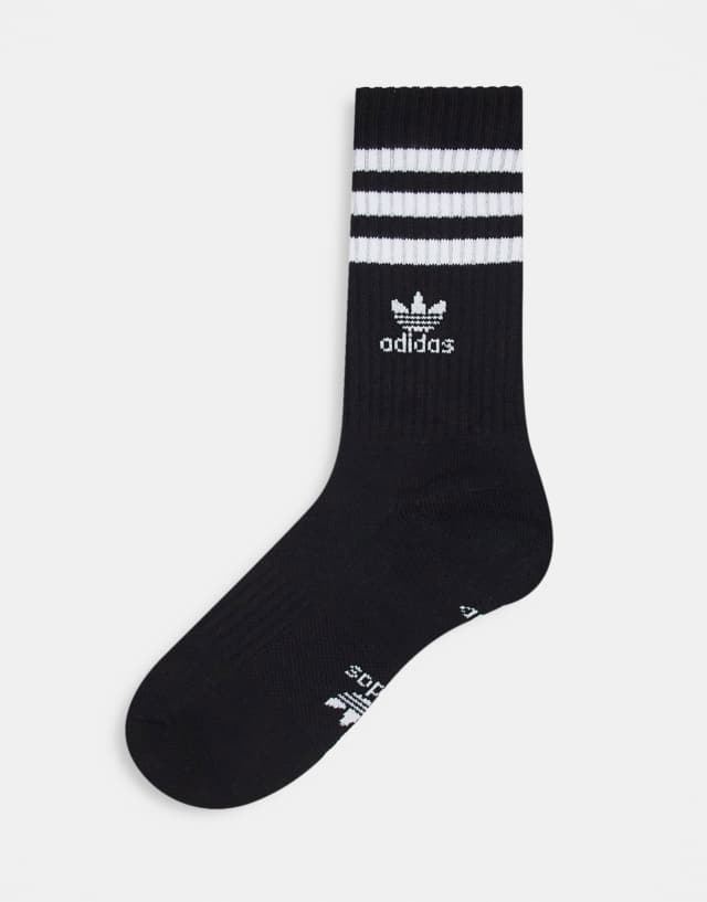 adidas Originals Roller 2.0 single crew socks in black