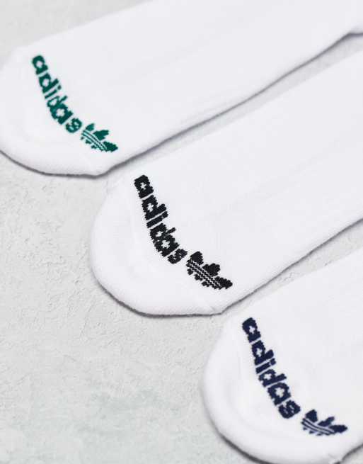 adidas Originals Roller 3.0 3-pack crew socks in white with collegiate color pop