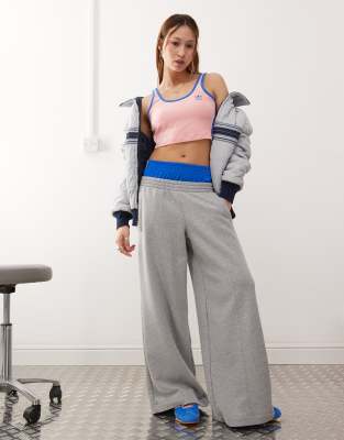 adidas Originals – Rosa, kort linne med tre ränder - view 1