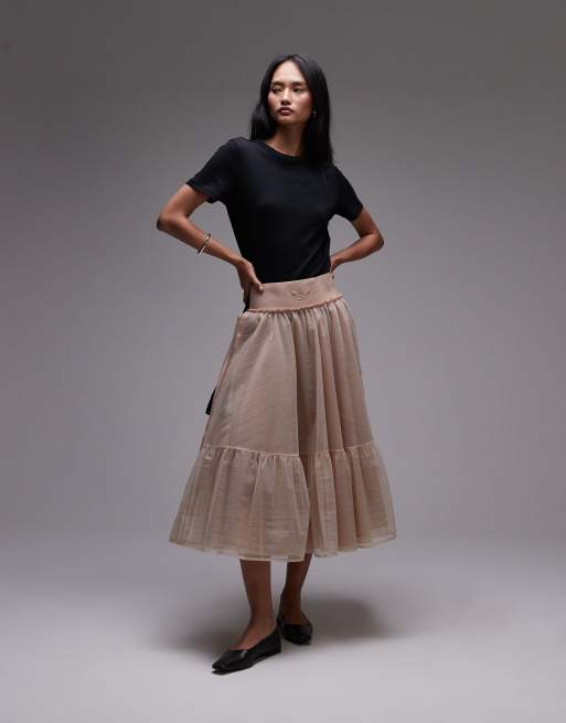 adidas Originals – Rosa tyllkjol i ballerinastil