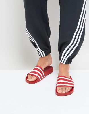 rote adidas adiletten