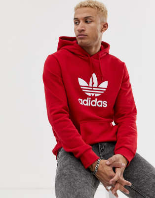 roter adidas hoodie