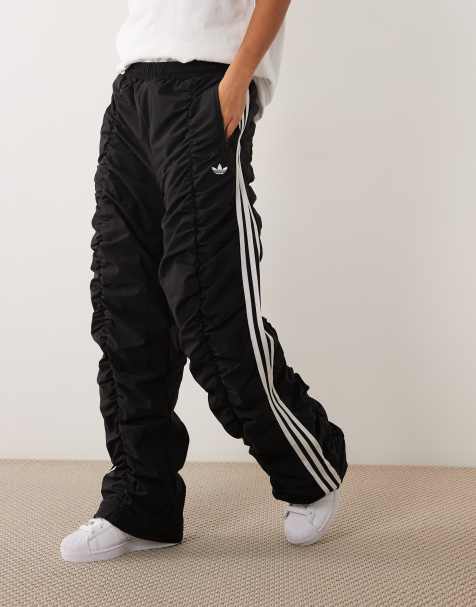 adidas Originals ruched track pant in black - view 1