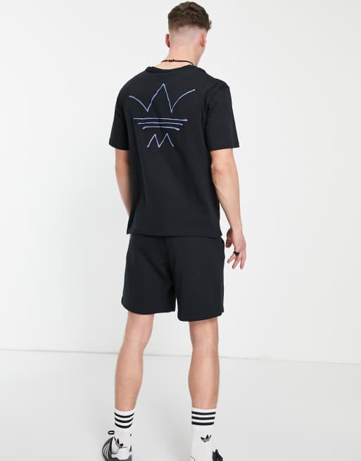 adidas Originals RYV abstract t-shirt in black ASOS