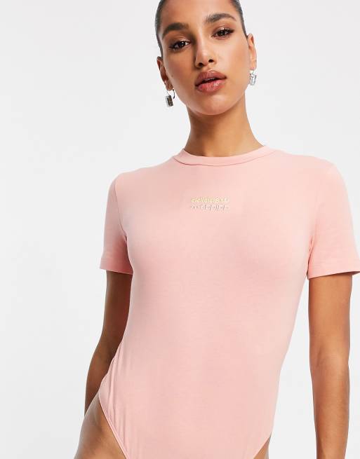 Adidas store pink bodysuit