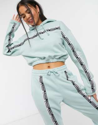 adidas cropped hoodie and sweatpants set