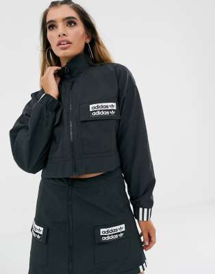 cropped adidas jacke