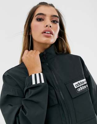 adidas originals ryv taping cropped jacket in blush