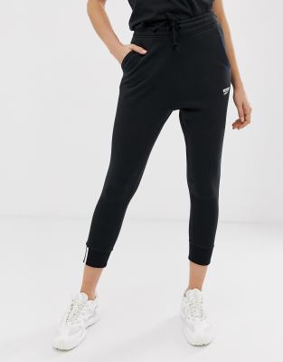 black cuffed joggers womens