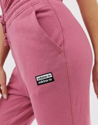 adidas originals ryv cuffed joggers in black