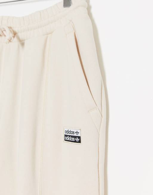 adidas Originals RYV cuffed joggers in off white ASOS