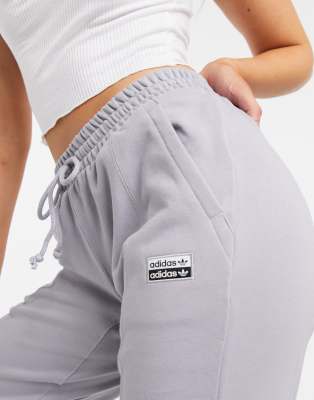 adidas originals ryv cuffed joggers in grey