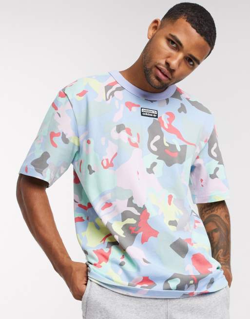 adidas Originals RYV festival t-shirt in all over camo print | ASOS