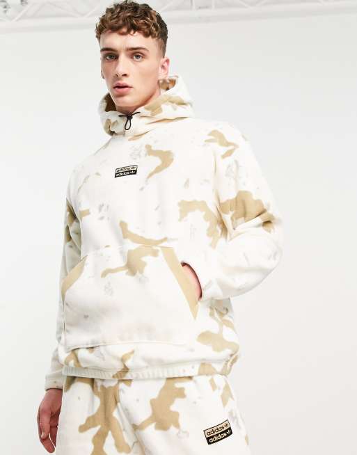 Adidas white cheap camo hoodie