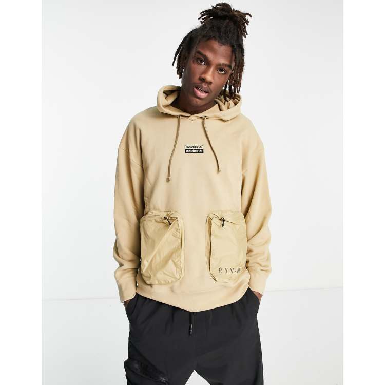 adidas Originals RYV hoodie in with front pockets |