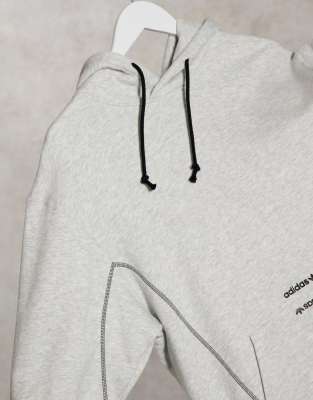 adidas originals ryv hoodie in grey