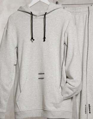 adidas originals ryv hoodie in grey
