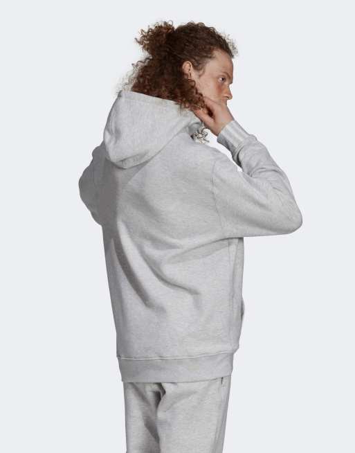 Adidas originals ryv outlet hoodie in grey womens