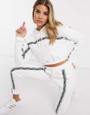 adidas originals ryv taping joggers in white