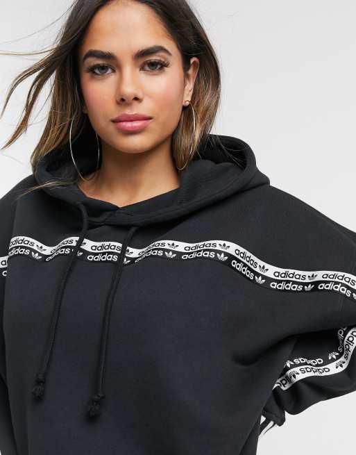 Adidas originals ryv discount hoodie in black