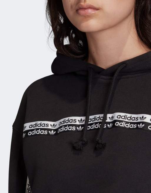 Adidas originals ryv discount hoodie in black