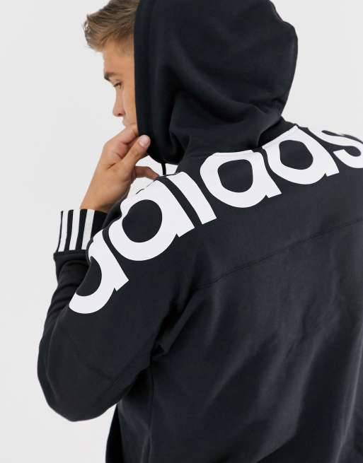 Adidas hoodie with sales logo on back