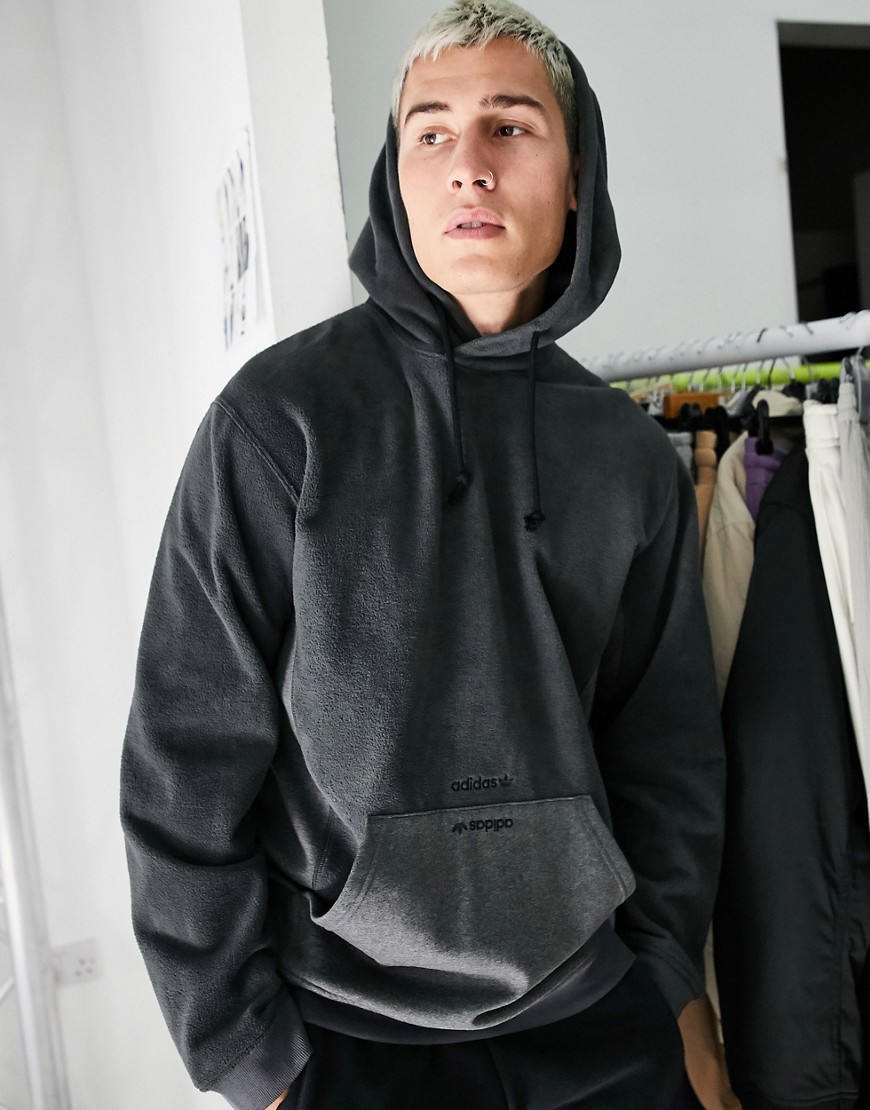 Adidas Originals RYV hoodie with central logo in grey