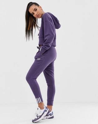 Adidas Originals - RYV - Joggingbroek met boord in paars