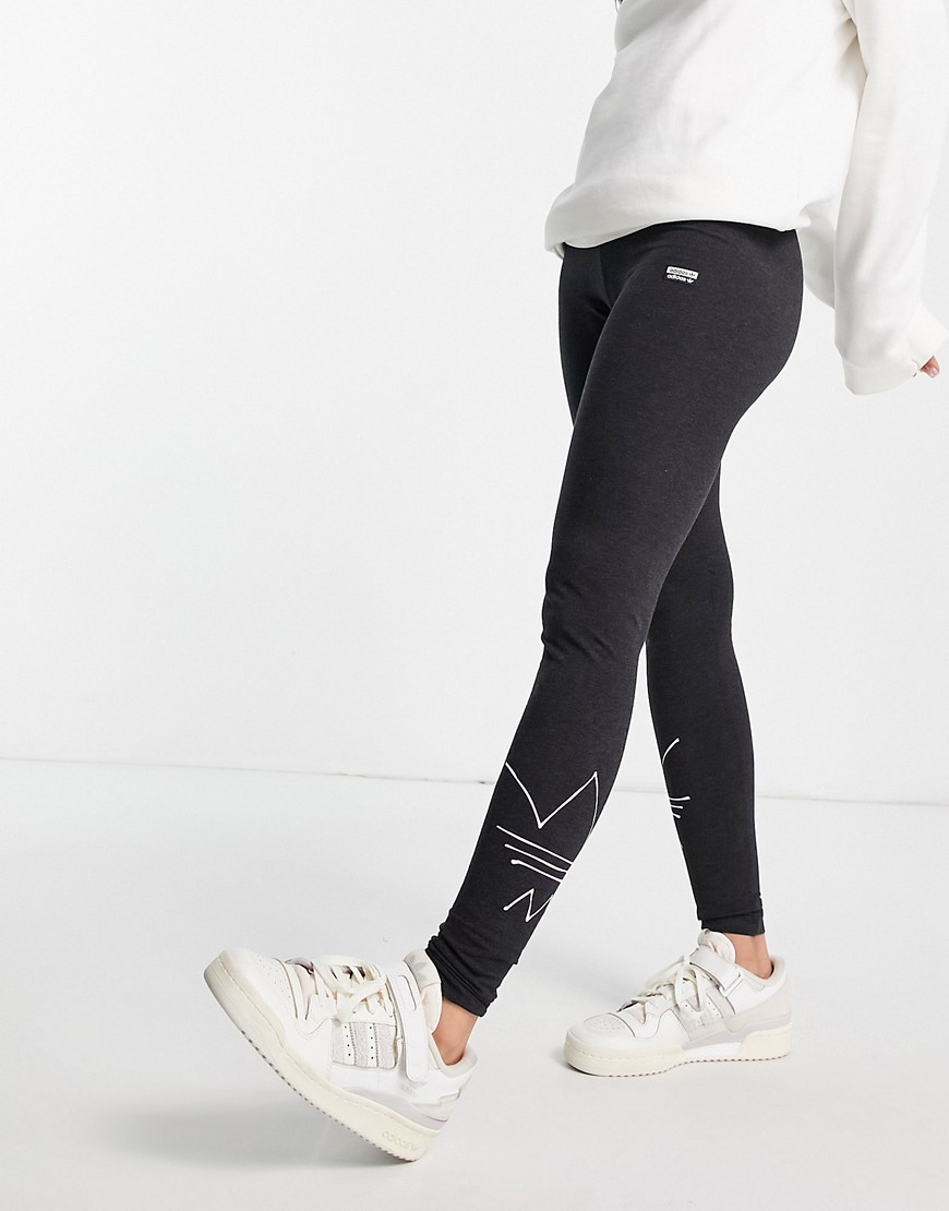 Adidas Originals Adidas Training Alphaskin Leggings With 3 Stripes In Black