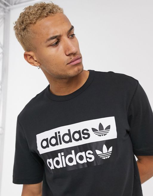 adidas Originals ryv logo t-shirt in black | ASOS