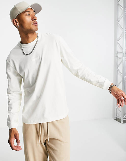 adidas Originals RYV long sleeve t-shirt in off white | ASOS