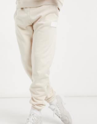 cream adidas joggers