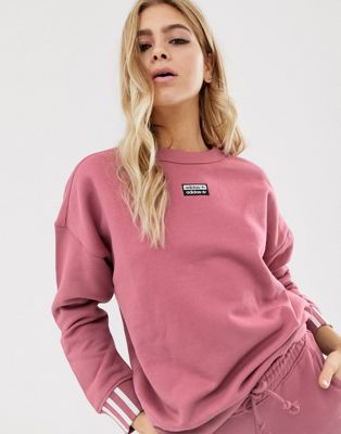 adidas originals pink jumper
